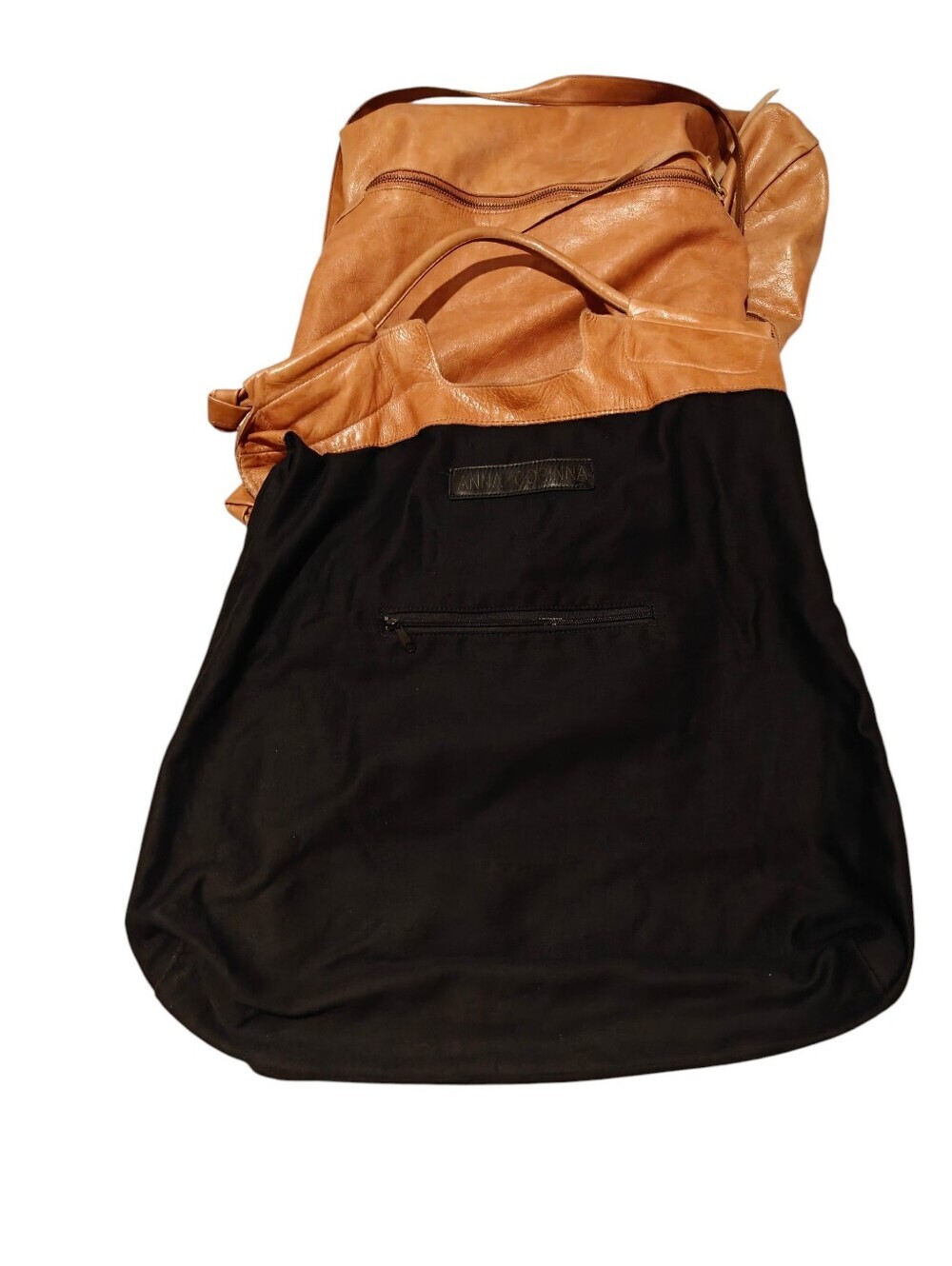 ANNA CORINNA Mid City Leather Tote Large Handbag in Cognac - Picture 11 of 16